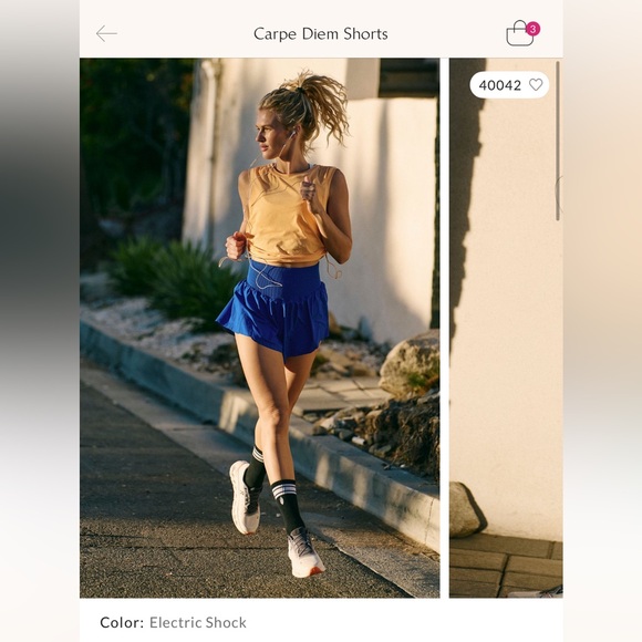 Free People Carpe Diem Electric Shock Shorts - Picture 1 of 7